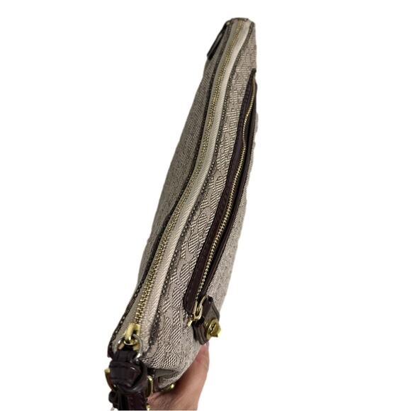 COACH Poppy Signature C Mini Oxford East/West Swingpack Canvas Crossbody - Picture 5 of 11